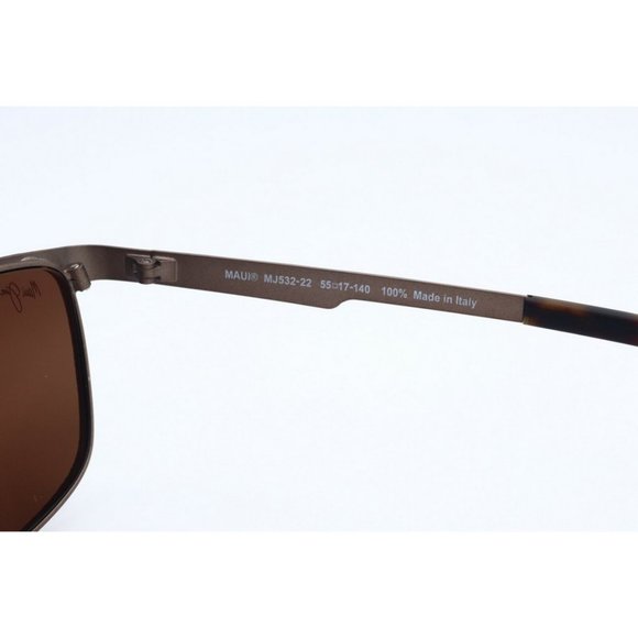 Maui Jim Cut Mountain MJ 532-22 Brown Sunglasses HCL Bronze Polarized Lenses A- - Picture 3 of 5